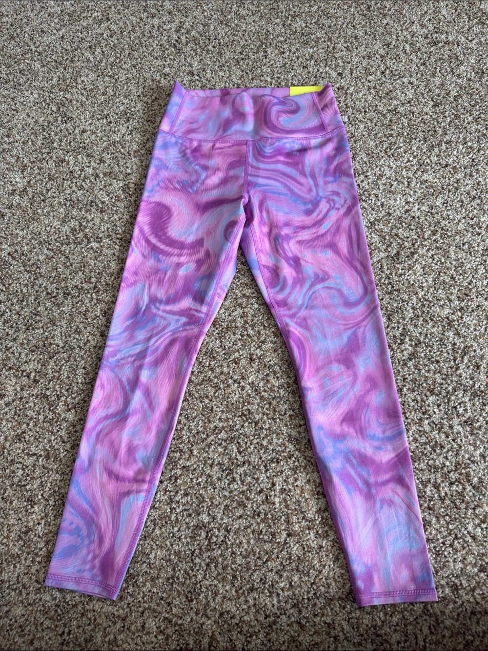 all in motion Pink and Blue Swirl Girls' Active Leggings